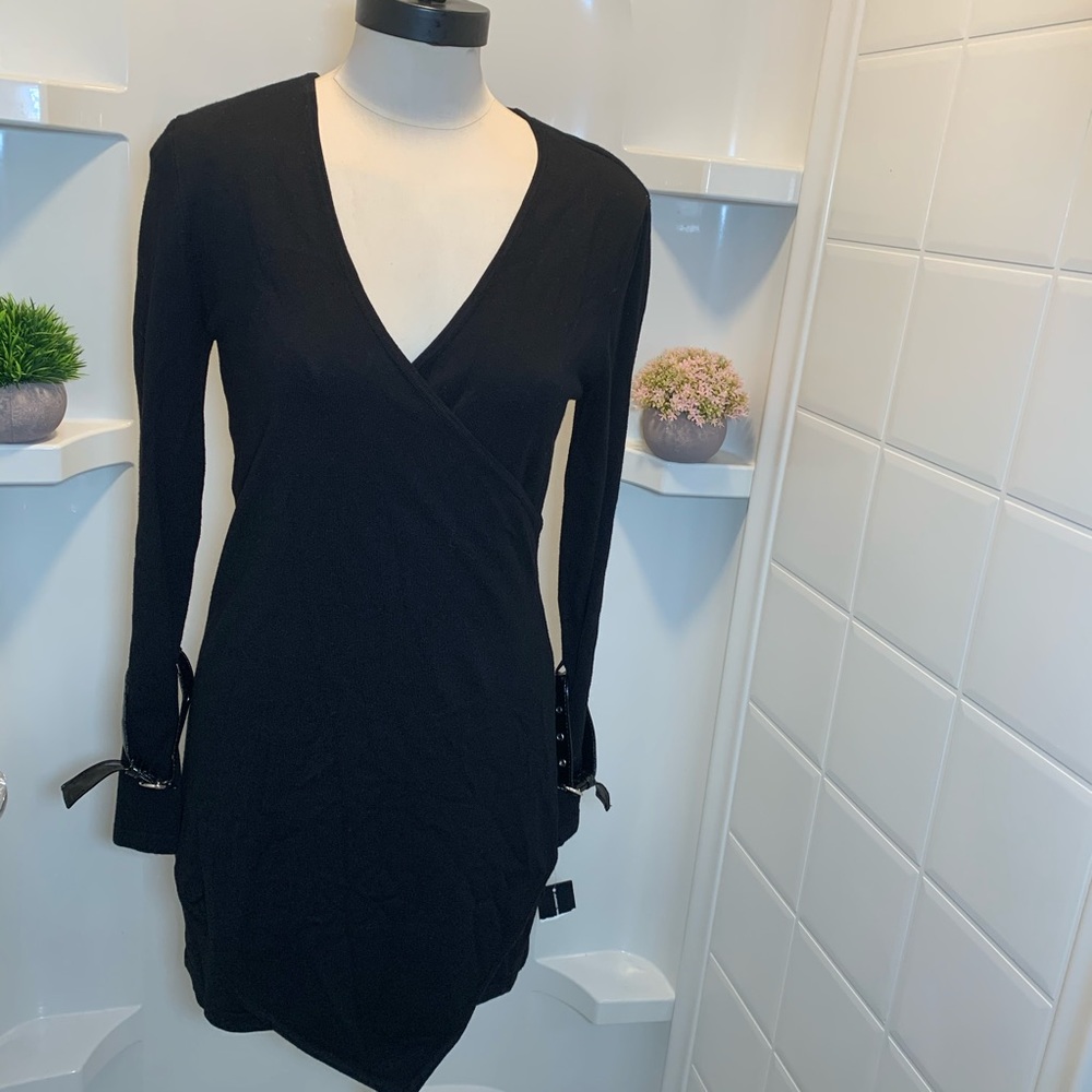 INC Buckle Sleeve Tunic Sweater‎